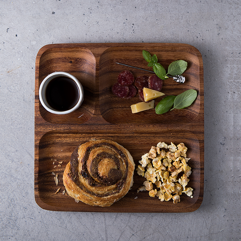Assiette en bois massif SPLITA – Élégance naturelle au petit-déj Assiette en bois massif SPLITA – Élégance naturelle au petit-déj