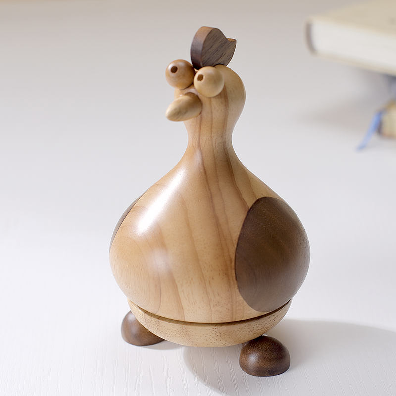 Boîte à Musique Zodiac Coq – Bois massif artisanal Boîte à Musique Zodiac Coq – Bois massif artisanal