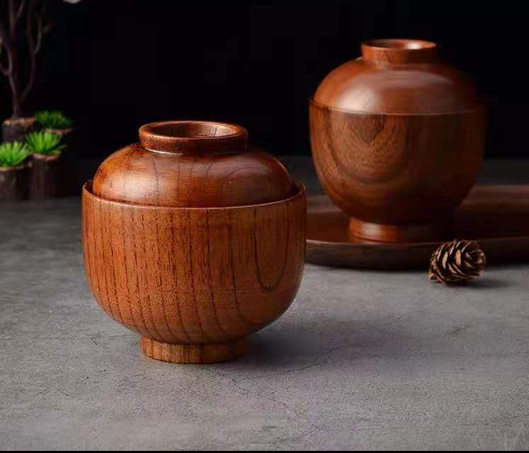 Bol en bois MOKU avec couvercle – Élégance artisanale Bol en bois MOKU avec couvercle – Élégance artisanale