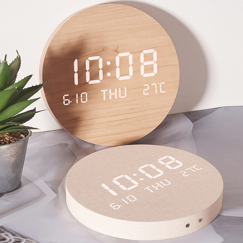 Horloge en bois murale LUMION – Design épuré et éco Horloge en bois murale LUMION – Design épuré et éco