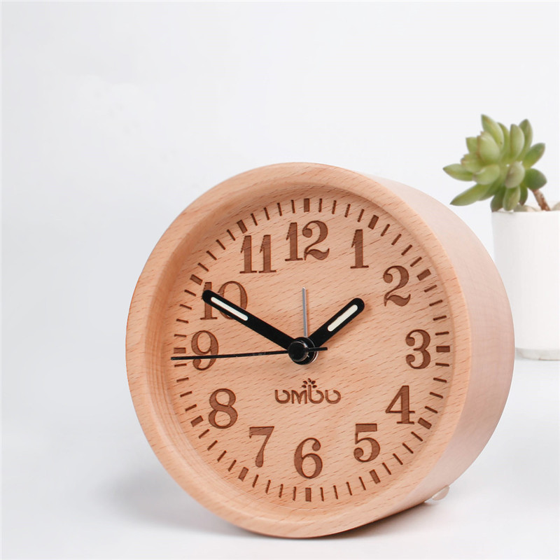 Horloge en bois Mute BEECHER – Design nordique & silence Horloge en bois Mute BEECHER – Design nordique & silence