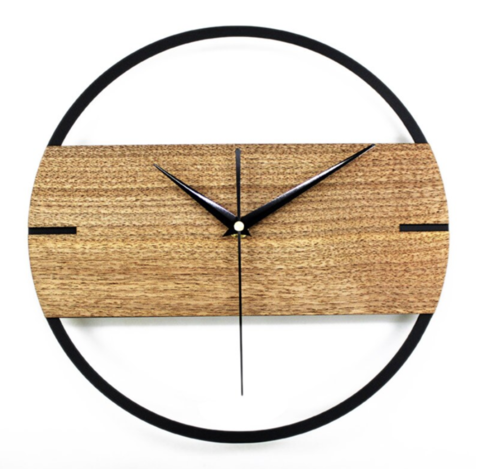 Horloge murale en bois LAGETTI – Design simple et naturel Horloge murale en bois LAGETTI – Design simple et naturel