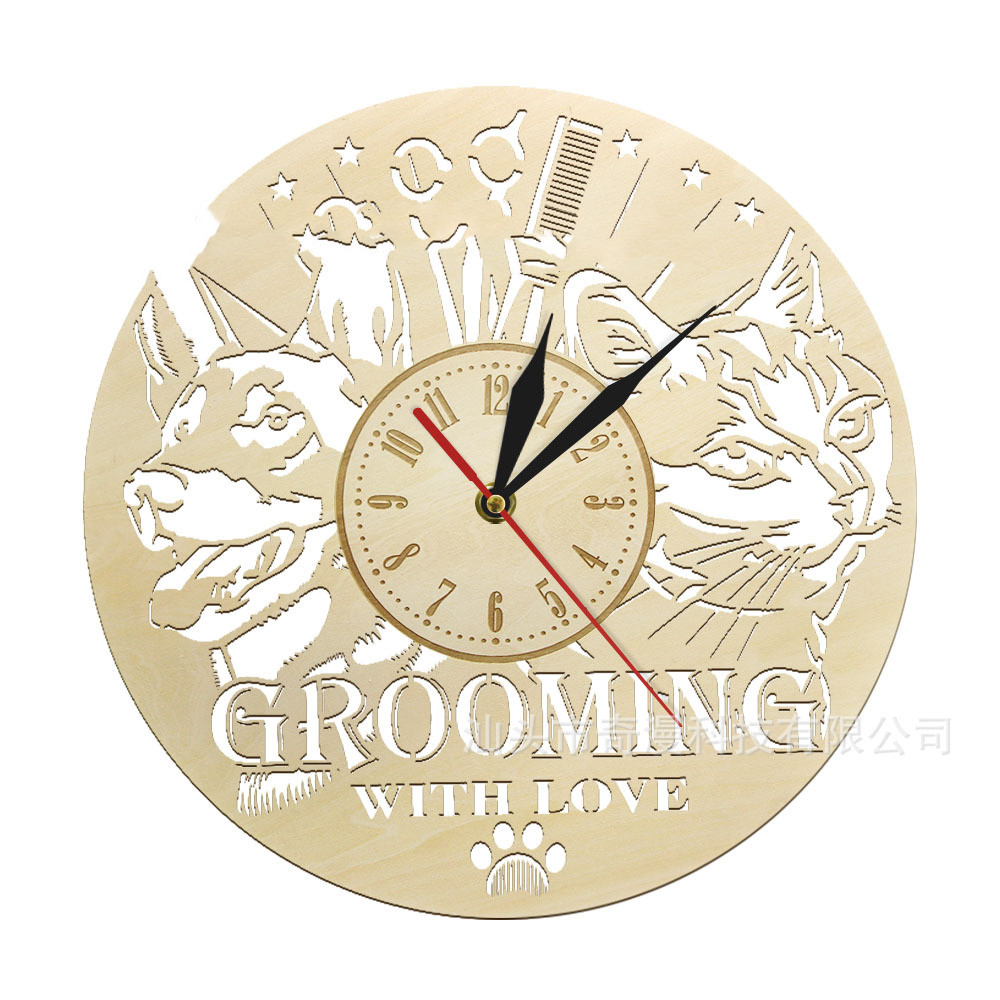 Horloge murale en bois moderne Quartz MZGZ – Design nordique Horloge murale en bois moderne Quartz MZGZ – Design nordique