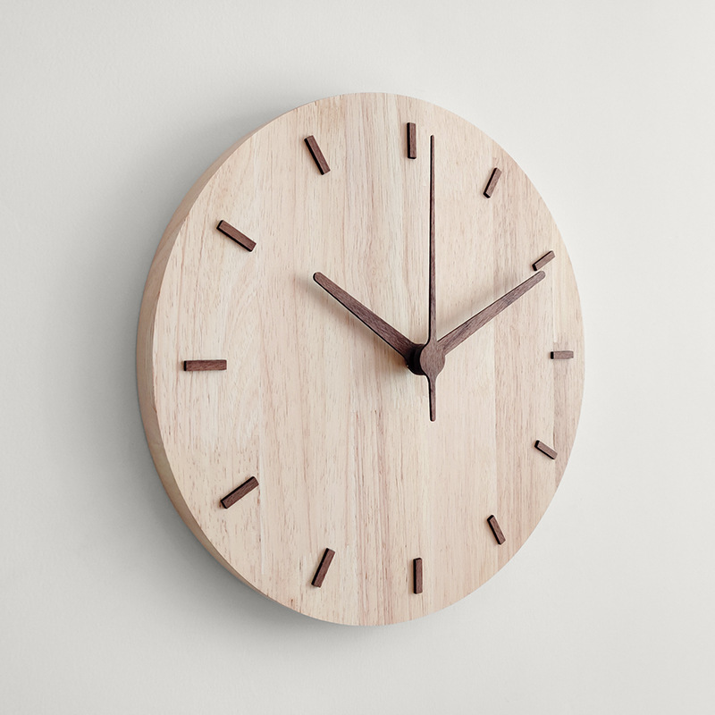 Horloge murale en bois NALA – Élégance nordique et durable Horloge murale en bois NALA – Élégance nordique et durable