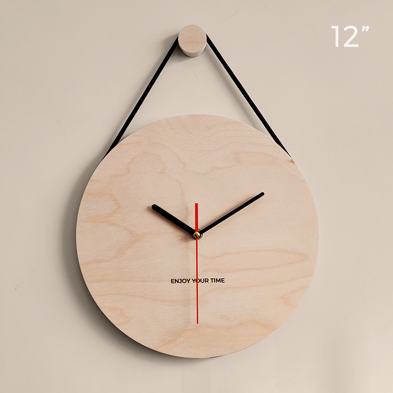 Horloge Murale en Bois ORLI - Design Nordique et Silencieux Horloge Murale en Bois ORLI - Design Nordique et Silencieux