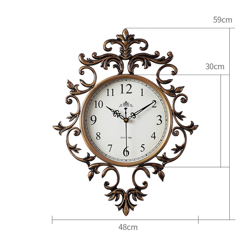 Horloge Murale Métal Vintage TIKTAK Baroque Large Horloge Murale Métal Vintage TIKTAK Baroque Large
