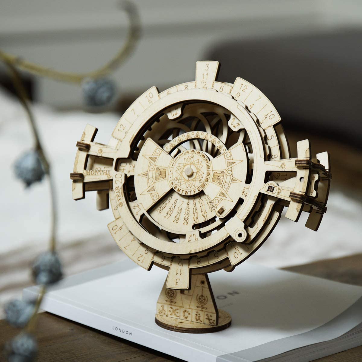 Puzzle Bois 3D Calendrier Éternel – Artisanat ROKR Puzzle Bois 3D Calendrier Éternel – Artisanat ROKR