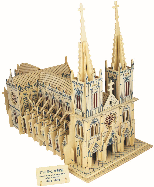 Puzzle En Bois 3D Cathédrale A8 – Élégance Artisanale Unique Puzzle En Bois 3D Cathédrale A8 – Élégance Artisanale Unique
