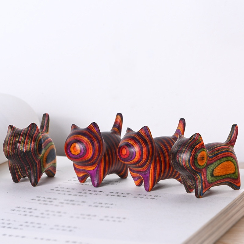 Sculpture Bois Chat Felina en ébène | Élégance artisanale Sculpture Bois Chat Felina en ébène | Élégance artisanale