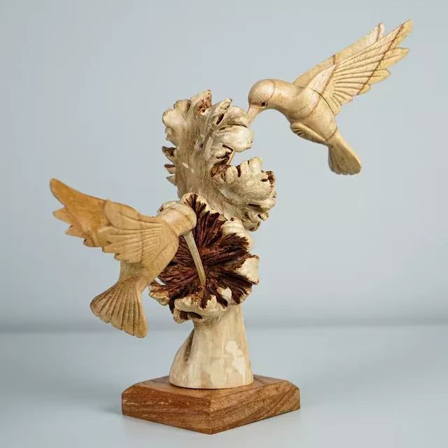 Sculpture Résine Oiseau FARBON – Élégance bois & design Sculpture Résine Oiseau FARBON – Élégance bois & design