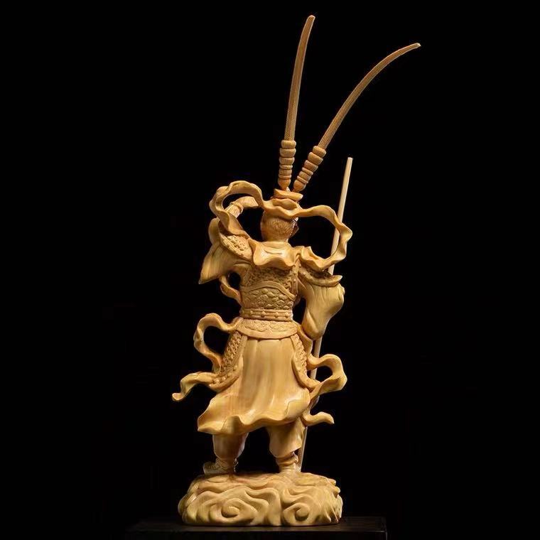 Sculpture sur Bois Bouddha - Élégance Artisanale Sculpture sur Bois Bouddha - Élégance Artisanale