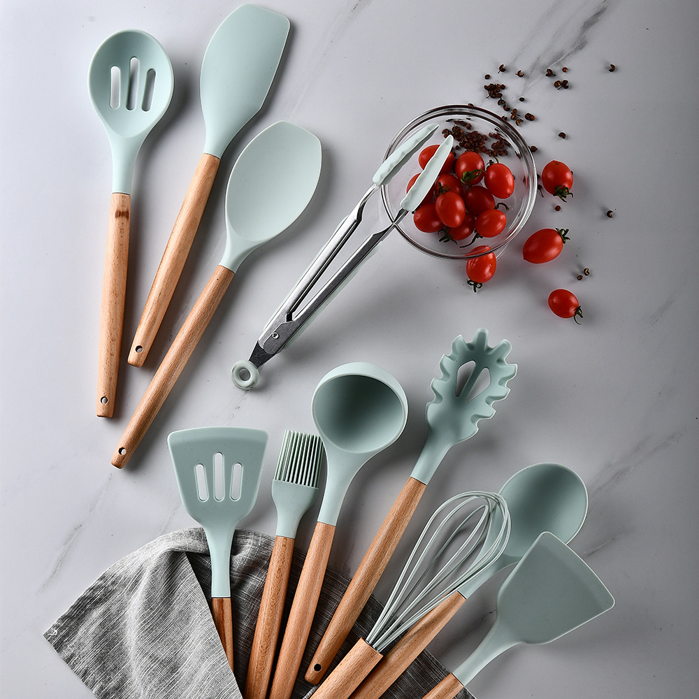 Ustensiles Cuisine Silicone Bois EKOYAM – Design Éco Ustensiles Cuisine Silicone Bois EKOYAM – Design Éco