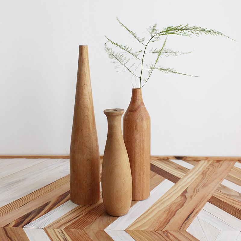 Vase décoratif en bois massif nordique - VASHEE Vase décoratif en bois massif nordique - VASHEE