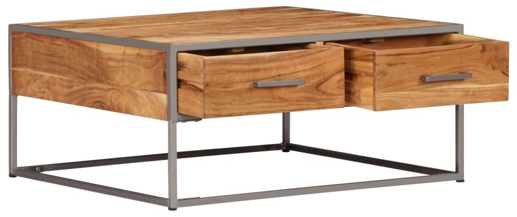 Table Basse en Bois Massif : Comment Bien Choisir la Vôtre 3 Table basse vintage en bois massif d'acacia - Bois Royal
